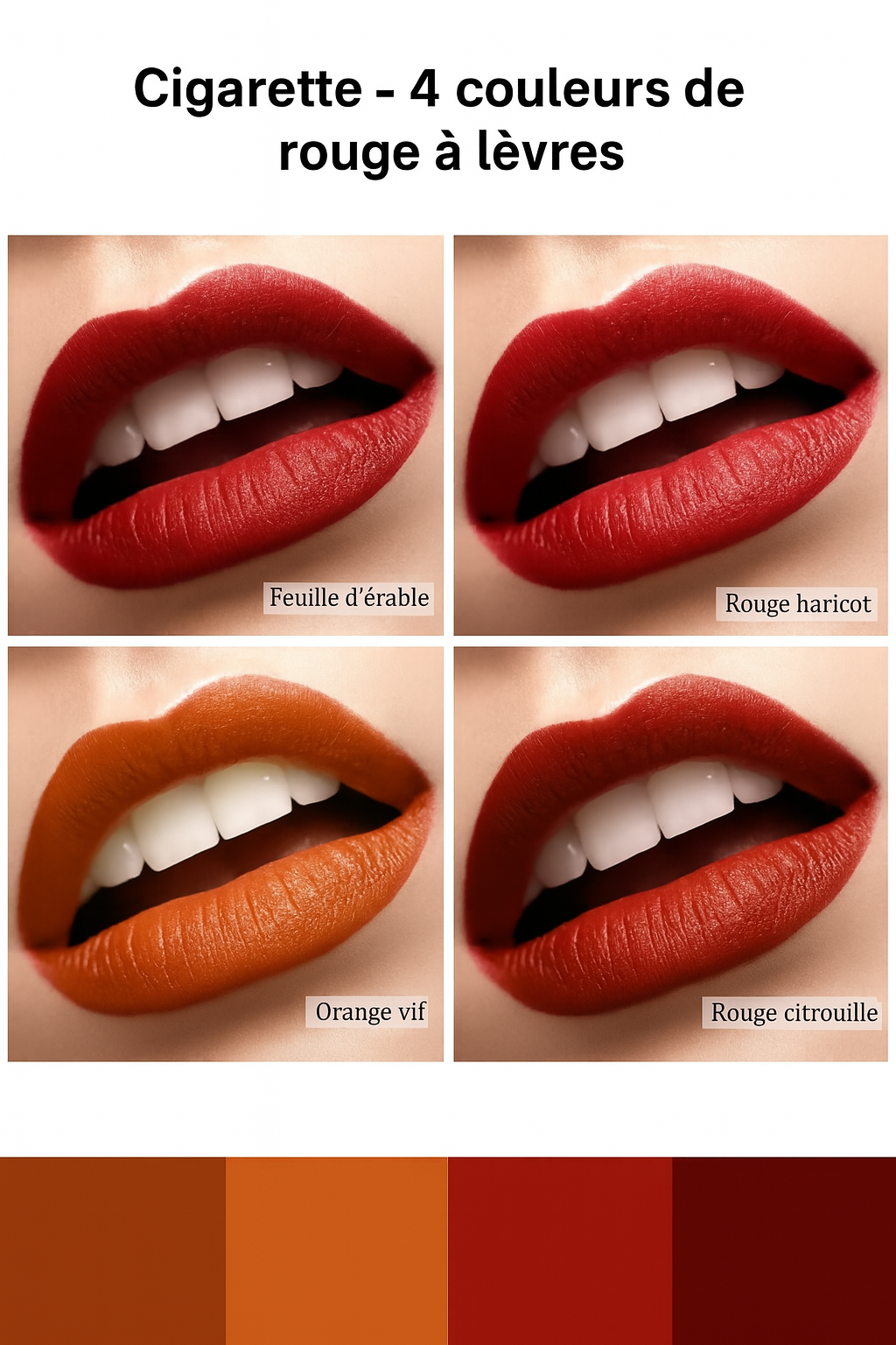 💄 Ensemble de Rouges à Lèvres Imperméables