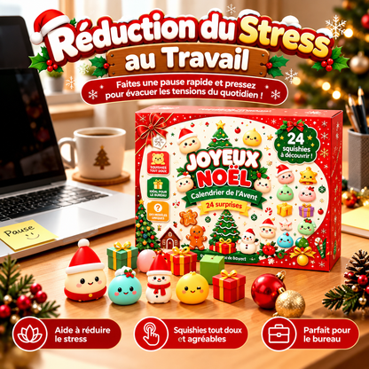 🎁 Calendrier de l’Avent Squishy – 24 Surprises de Noël
