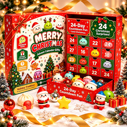 🎁 Calendrier de l’Avent Squishy – 24 Surprises de Noël
