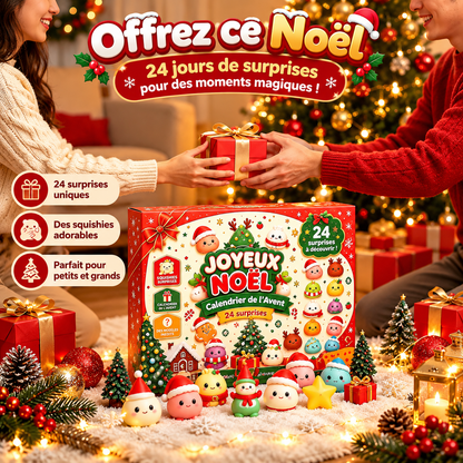 🎁 Calendrier de l’Avent Squishy – 24 Surprises de Noël