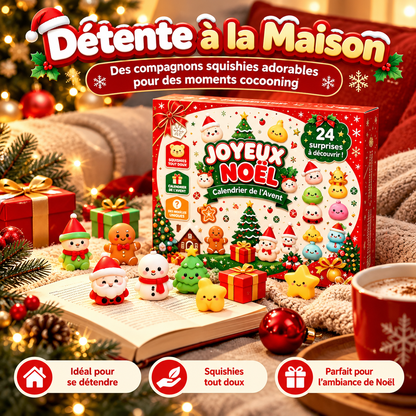🎁 Calendrier de l’Avent Squishy – 24 Surprises de Noël
