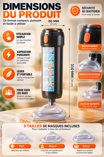 Dispositif Anti-Étouffement – Aspiration d’Urgence
