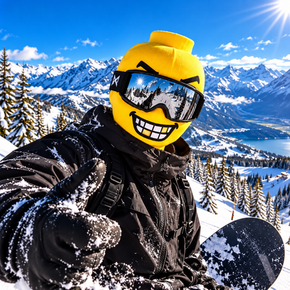 GRIMZ® — Cagoule Emoji Snowboard & Ski